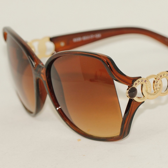 "Rita" Dark Brown Blockers Sunnies - Picture 7 of 8